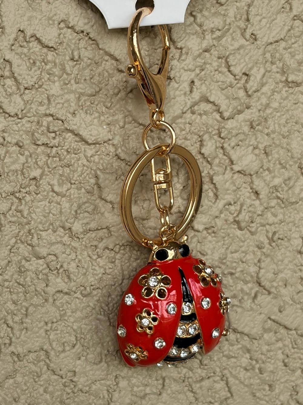 Red Ladybug Keychain Charm